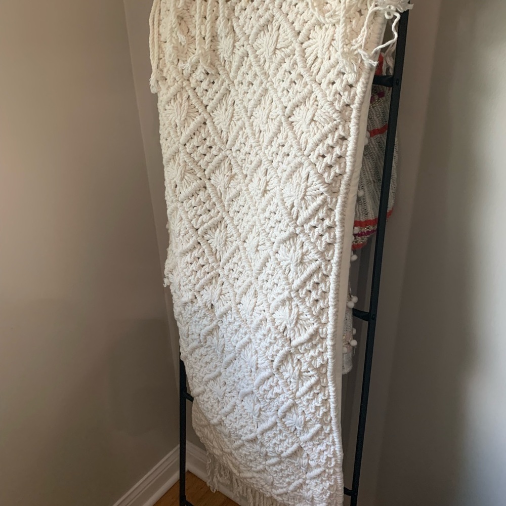 COPY - Woven Macrame Lumbar Pillow Cover (no inse…